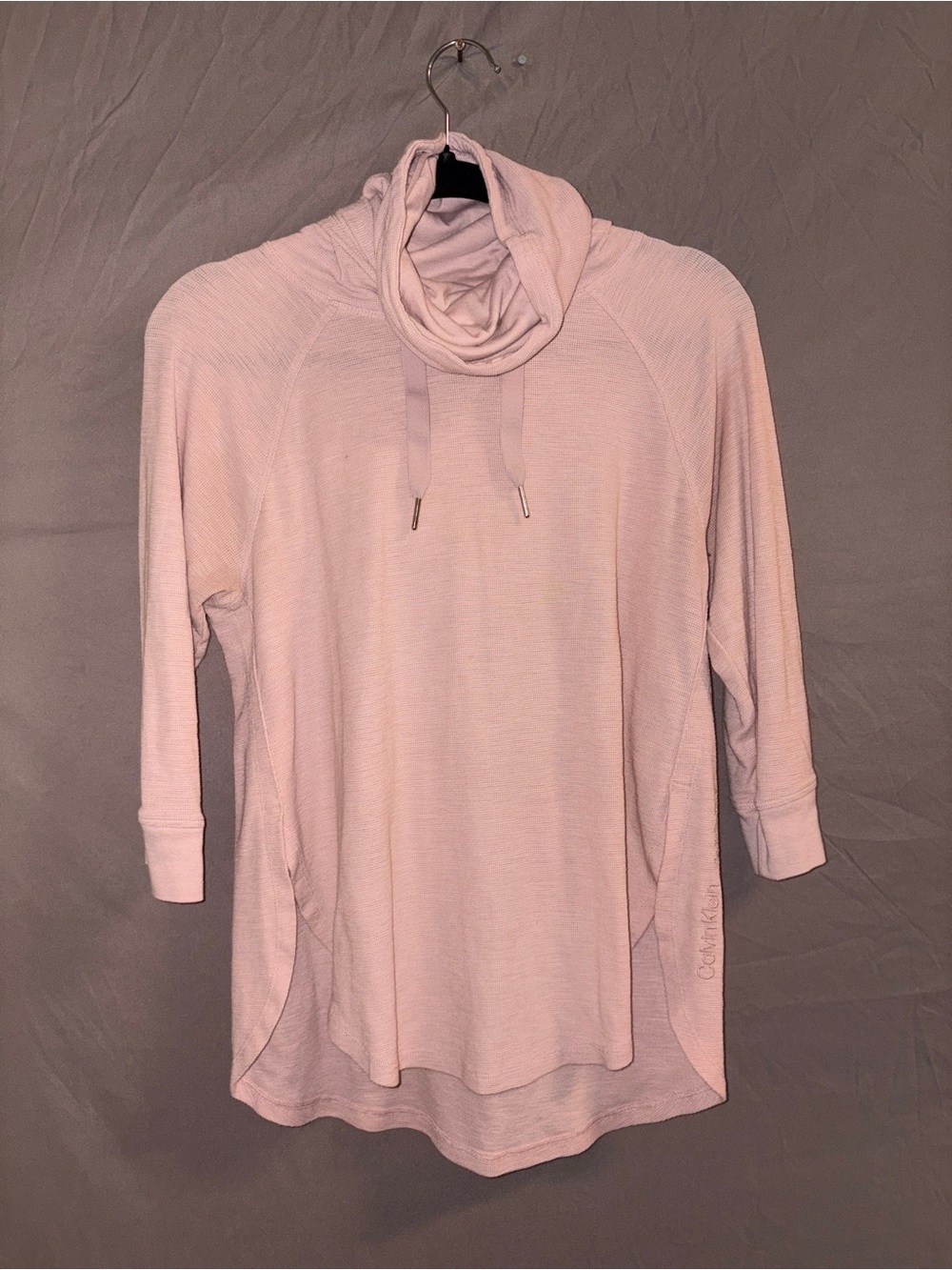 Calvin Klein Light Pink Cowl Neck Pullover Sweater